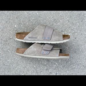 Birkenstock - Kyoto Nubuck Suede Leather (Taupe)